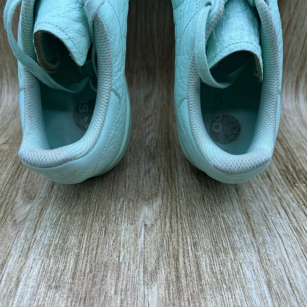 Adidas Stan Smith Women's Size‎ 10 Frozen Mint Green Croc Sneakers Shoes AQ6806